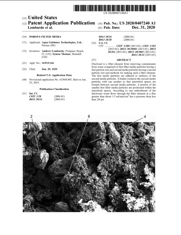 Filter and Filter Media for Removing Organic Acid from Water