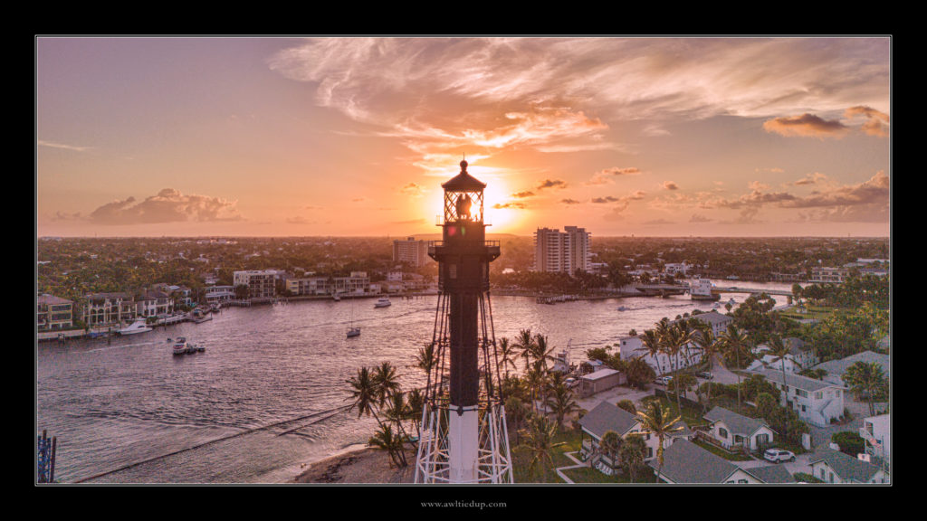Hillsboro Inlet Lighthouse at Sunset